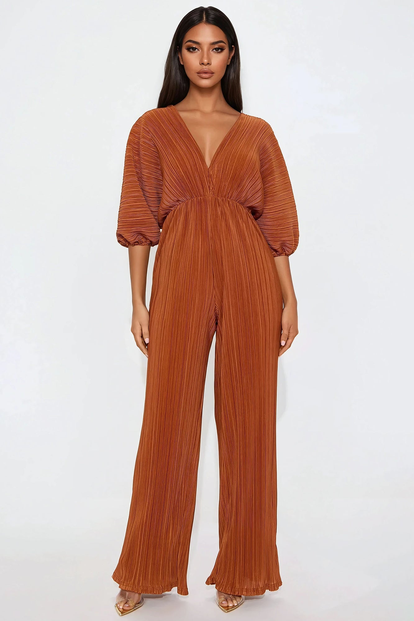 After Hours Jumpsuit - Cognac