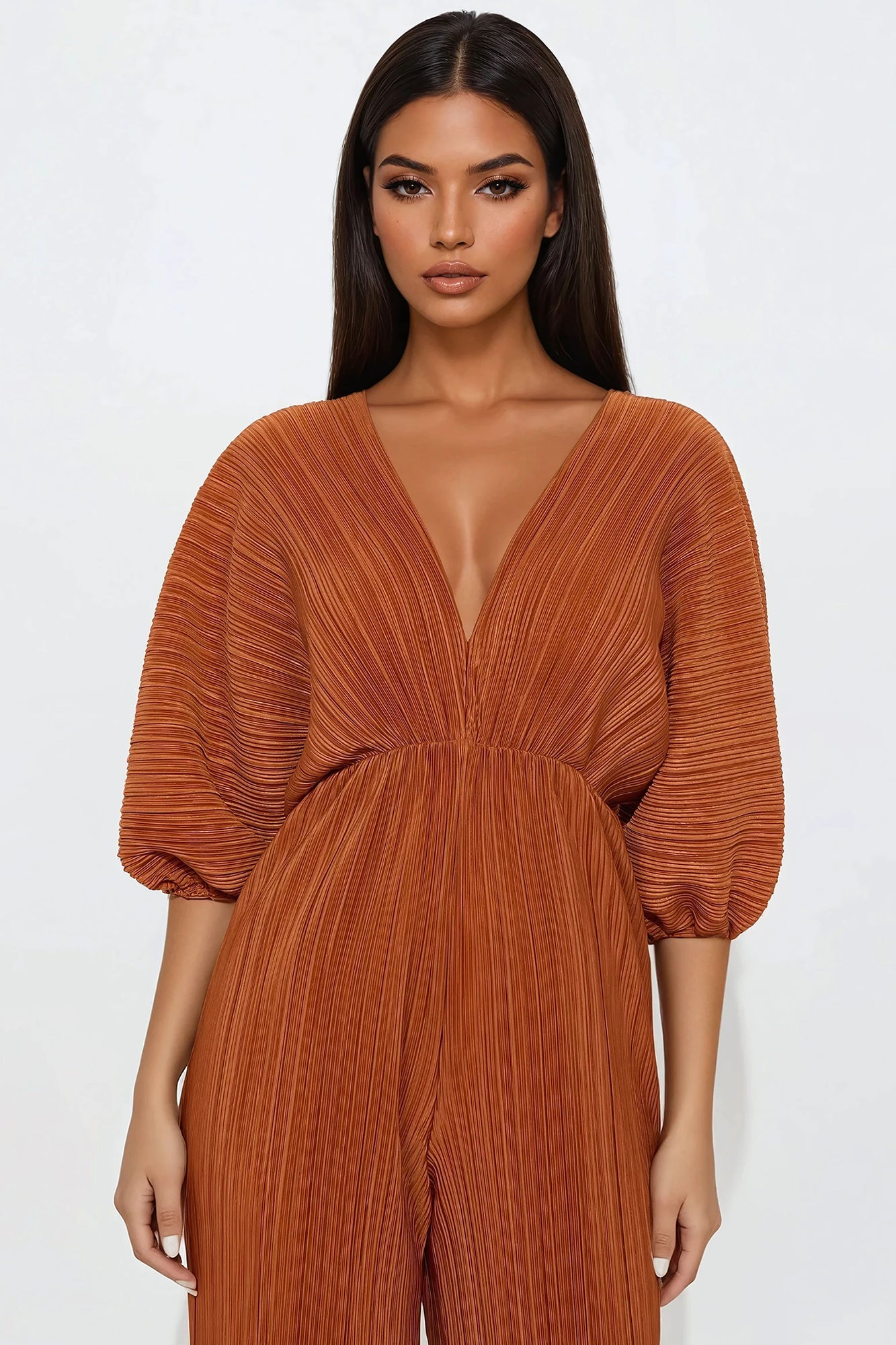 After Hours Jumpsuit - Cognac