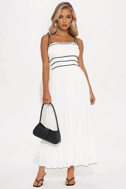 Girl Brunch Maxi Dress - White