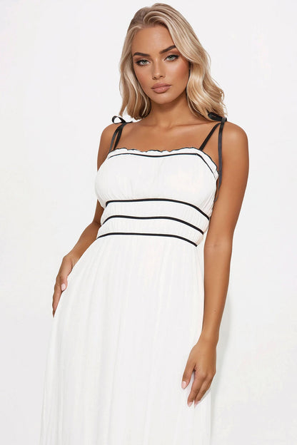 Girl Brunch Maxi Dress - White