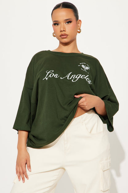Meet Me At The Court Tee - Hunter Green