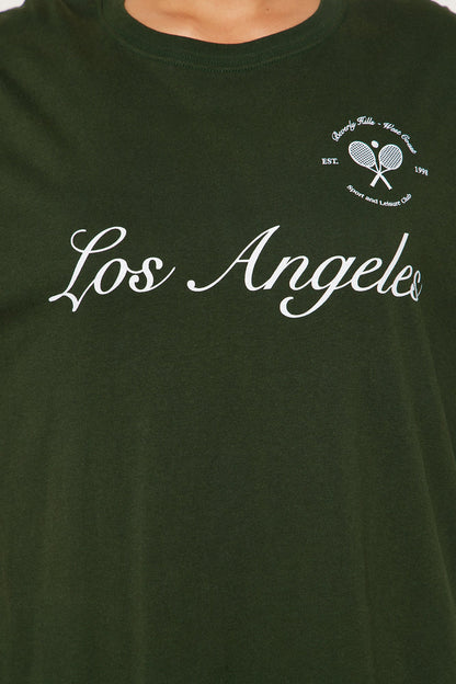 Meet Me At The Court Tee - Hunter Green