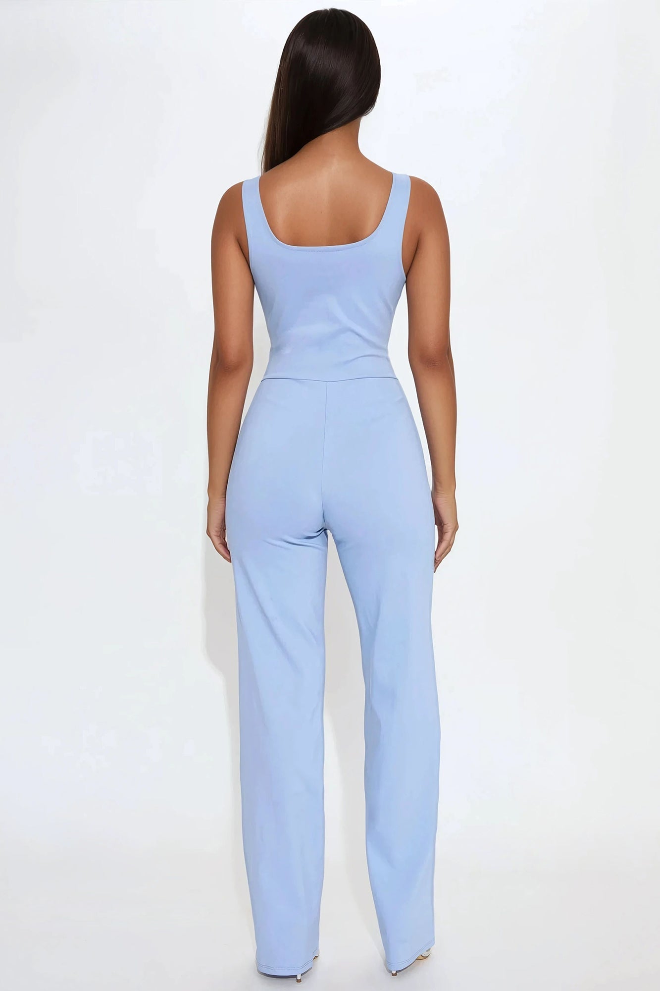 Kathleen Sleeveless Jumpsuit - Light Blue