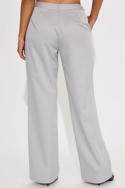 Kelsey Pinstripe Trouser - Grey