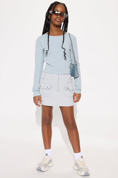 Mini Destiny Skort Set - Light Blue