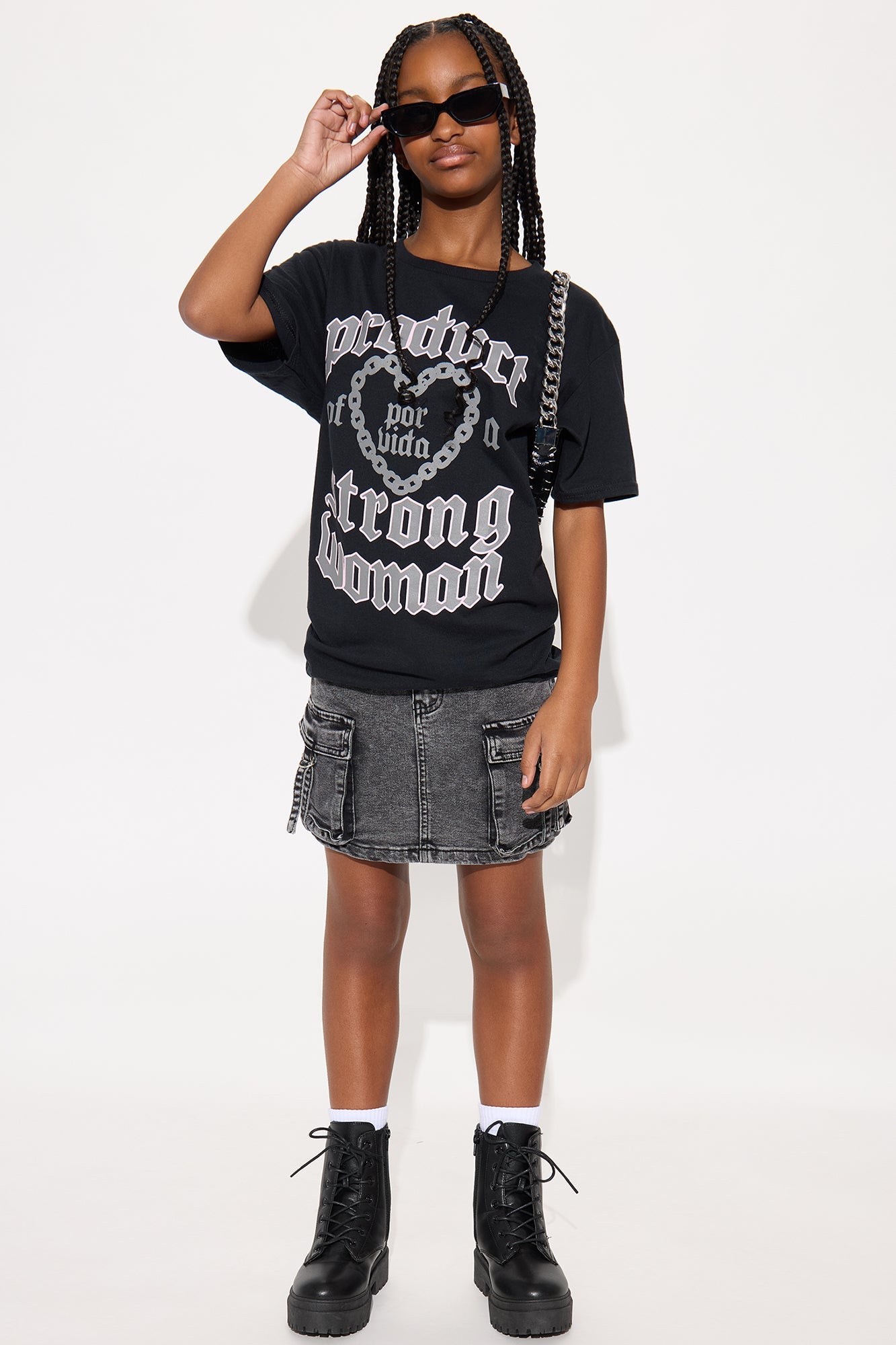 Mini Product Of A Strong Woman T-Shirt - Black