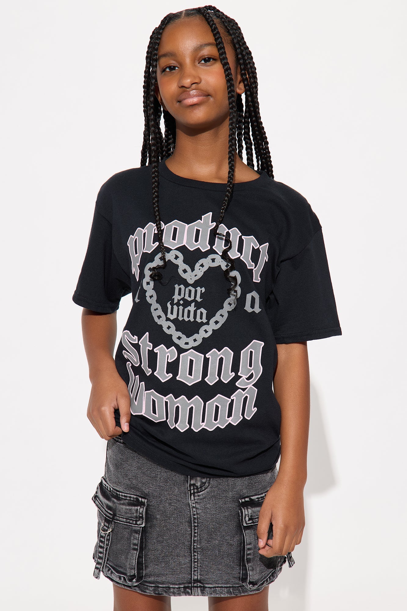 Mini Product Of A Strong Woman T-Shirt - Black
