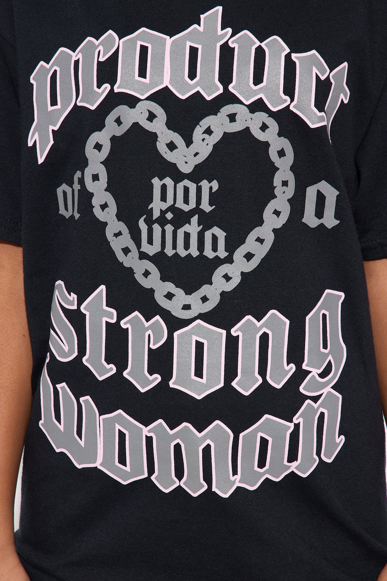 Mini Product Of A Strong Woman T-Shirt - Black
