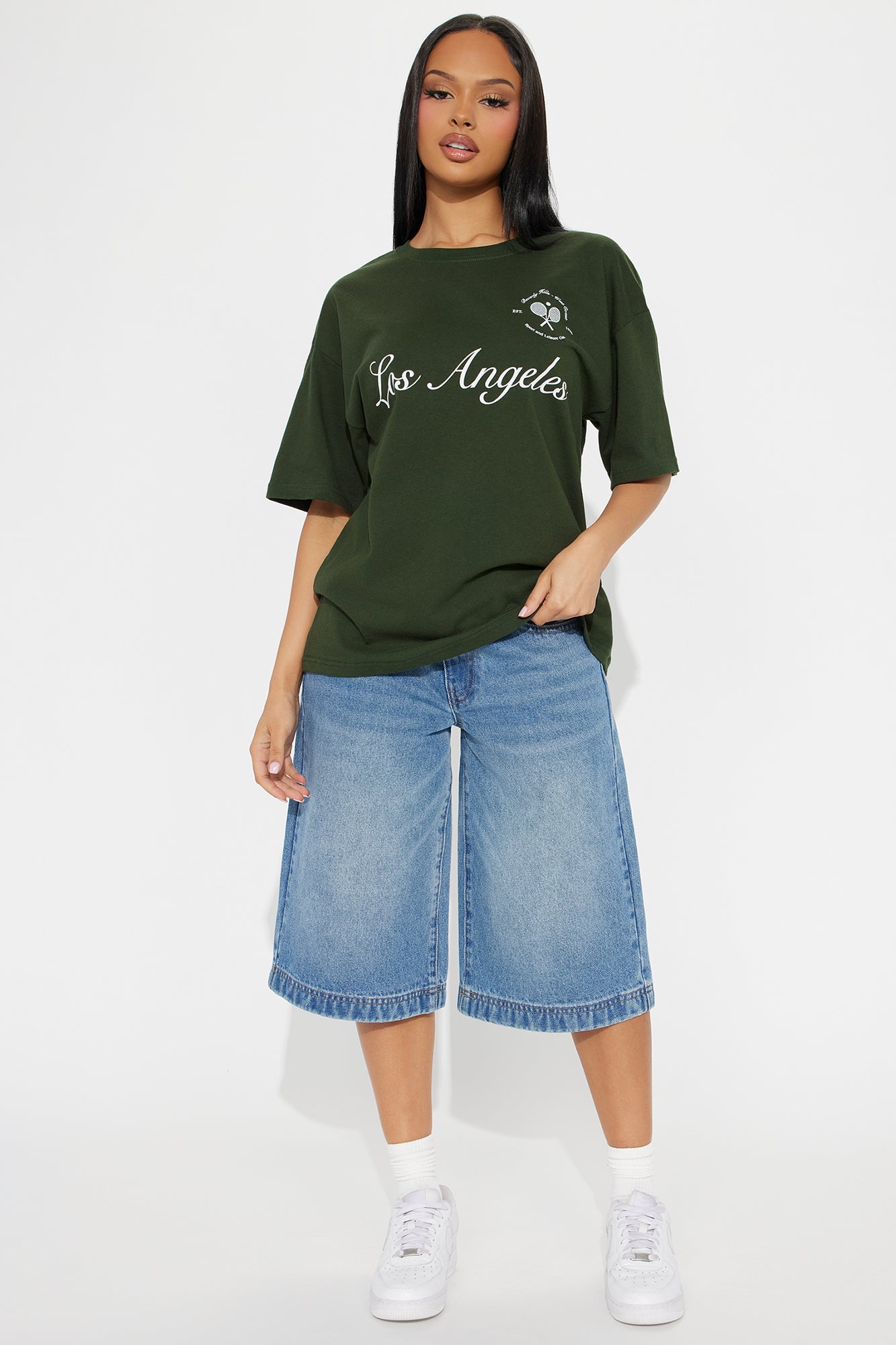 Meet Me At The Court Tee - Hunter Green