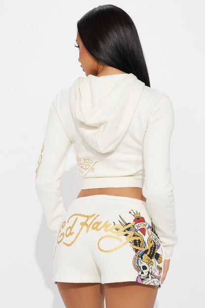 Ed Hardy NYC Short Set - Ivory