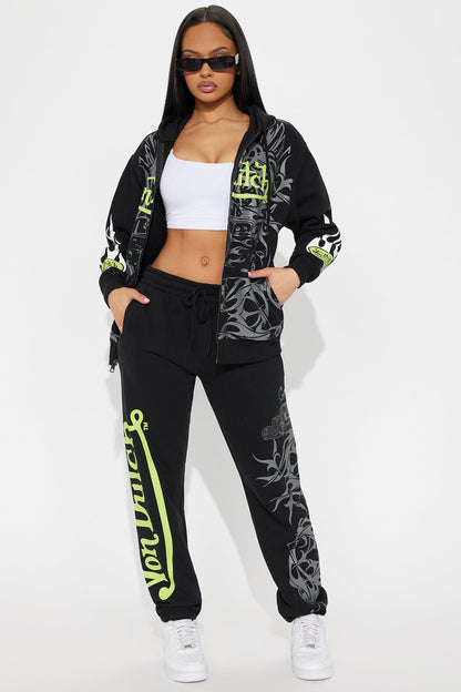 Von Dutch Car Show Jogger - Black/Green