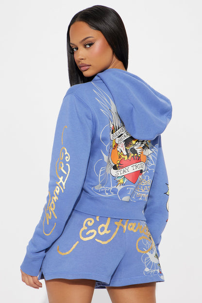 Ed Hardy Brave Eagle Shorts - Blue