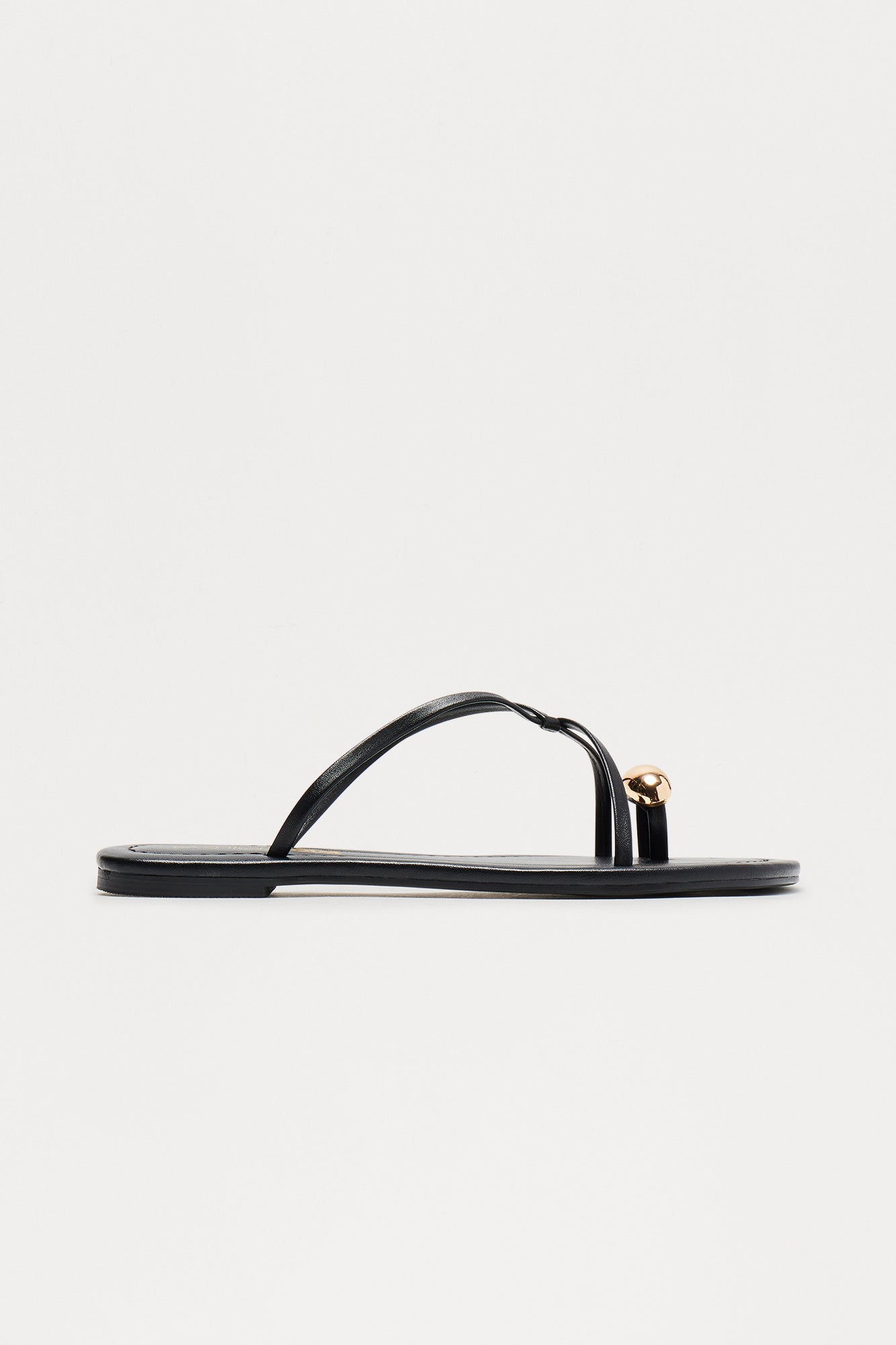Coastal Toe Ring Sandals - Black