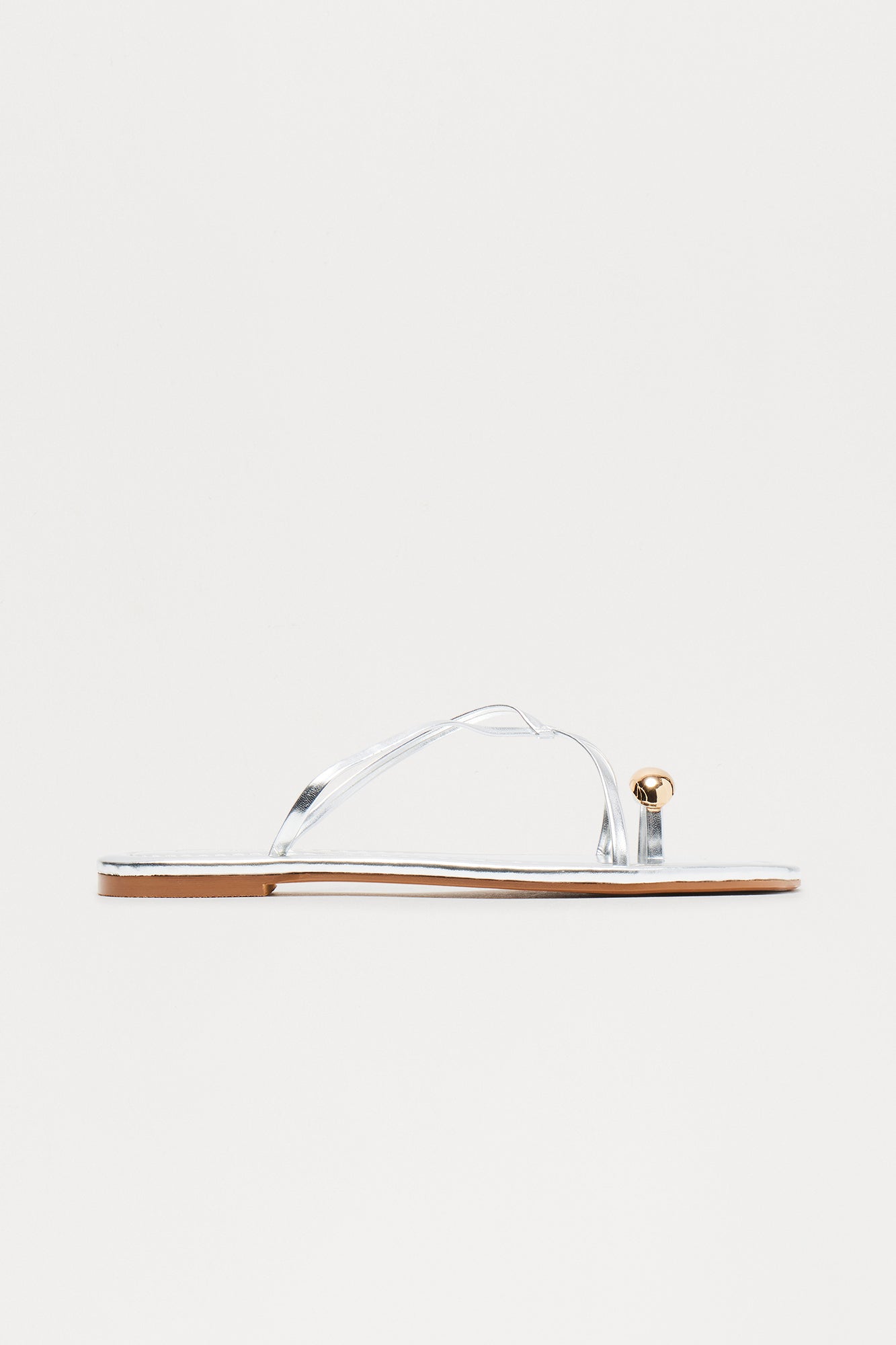 Coastal Toe Ring Sandals - Silver
