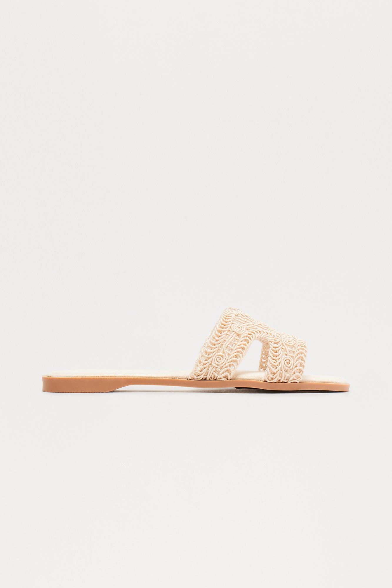 Solar Crochet Sandals - Beige
