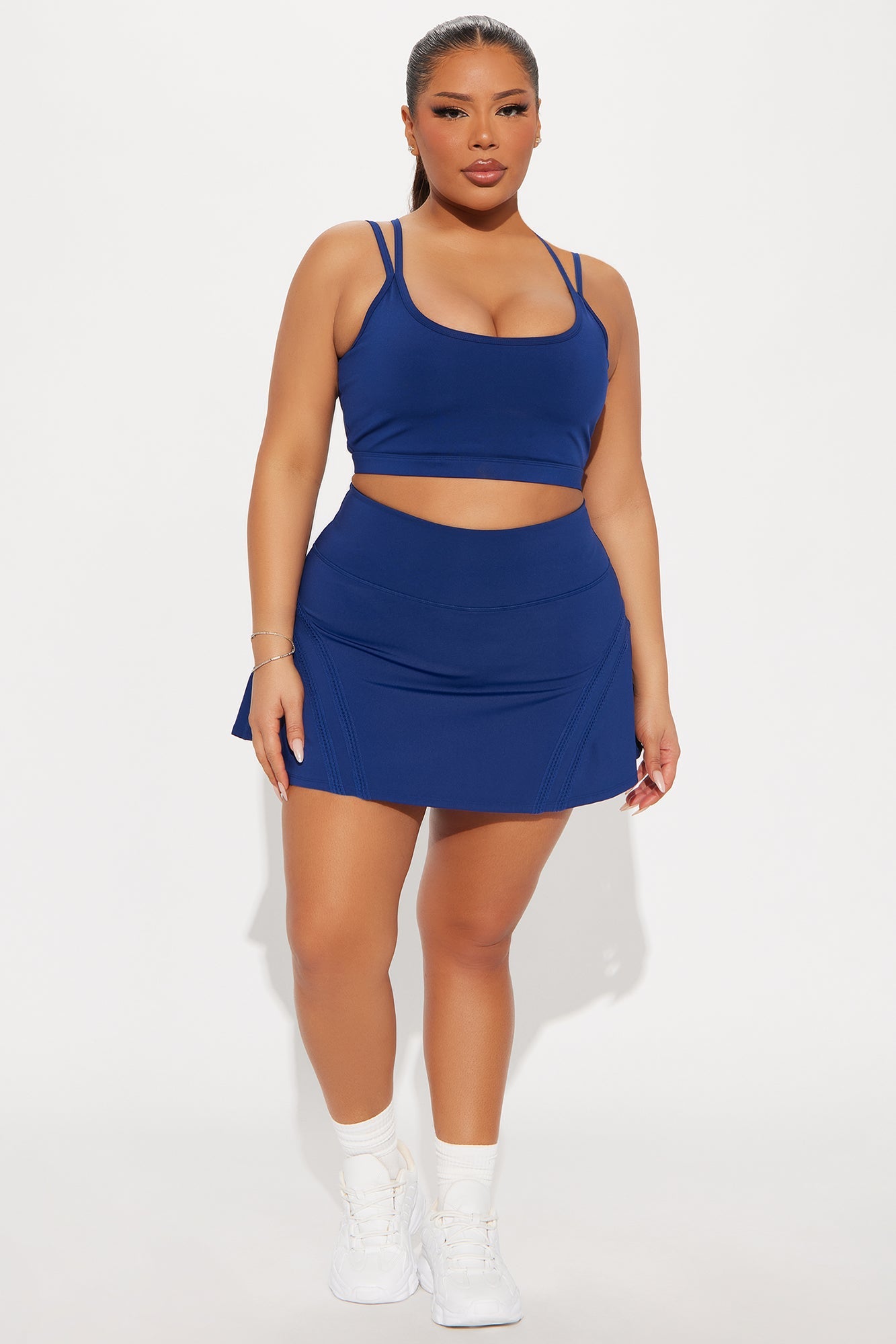 Playing Doubles Elevate Sports Bra - Midnight Blue