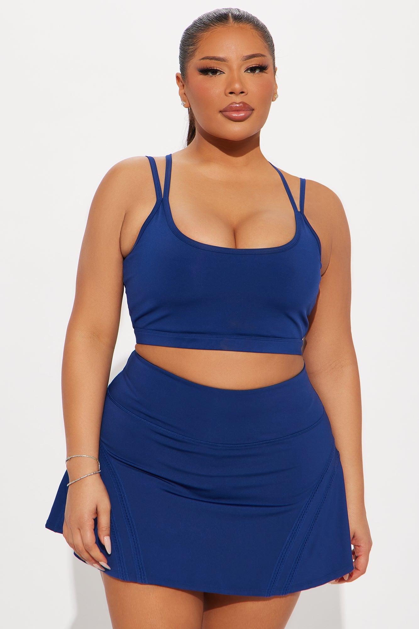 Playing Doubles Elevate Sports Bra - Midnight Blue