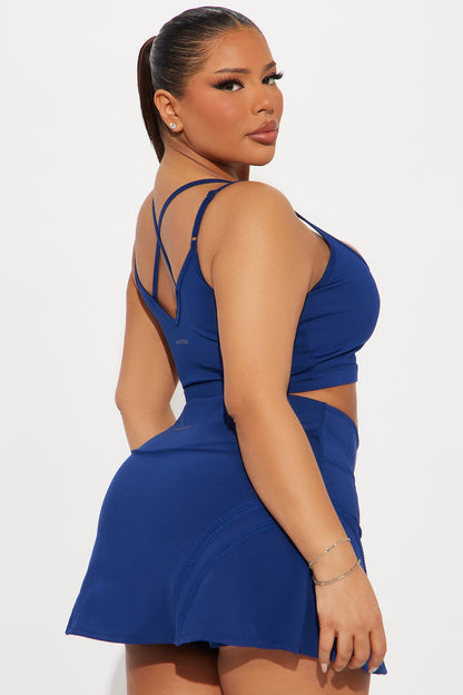 Playing Doubles Elevate Sports Bra - Midnight Blue