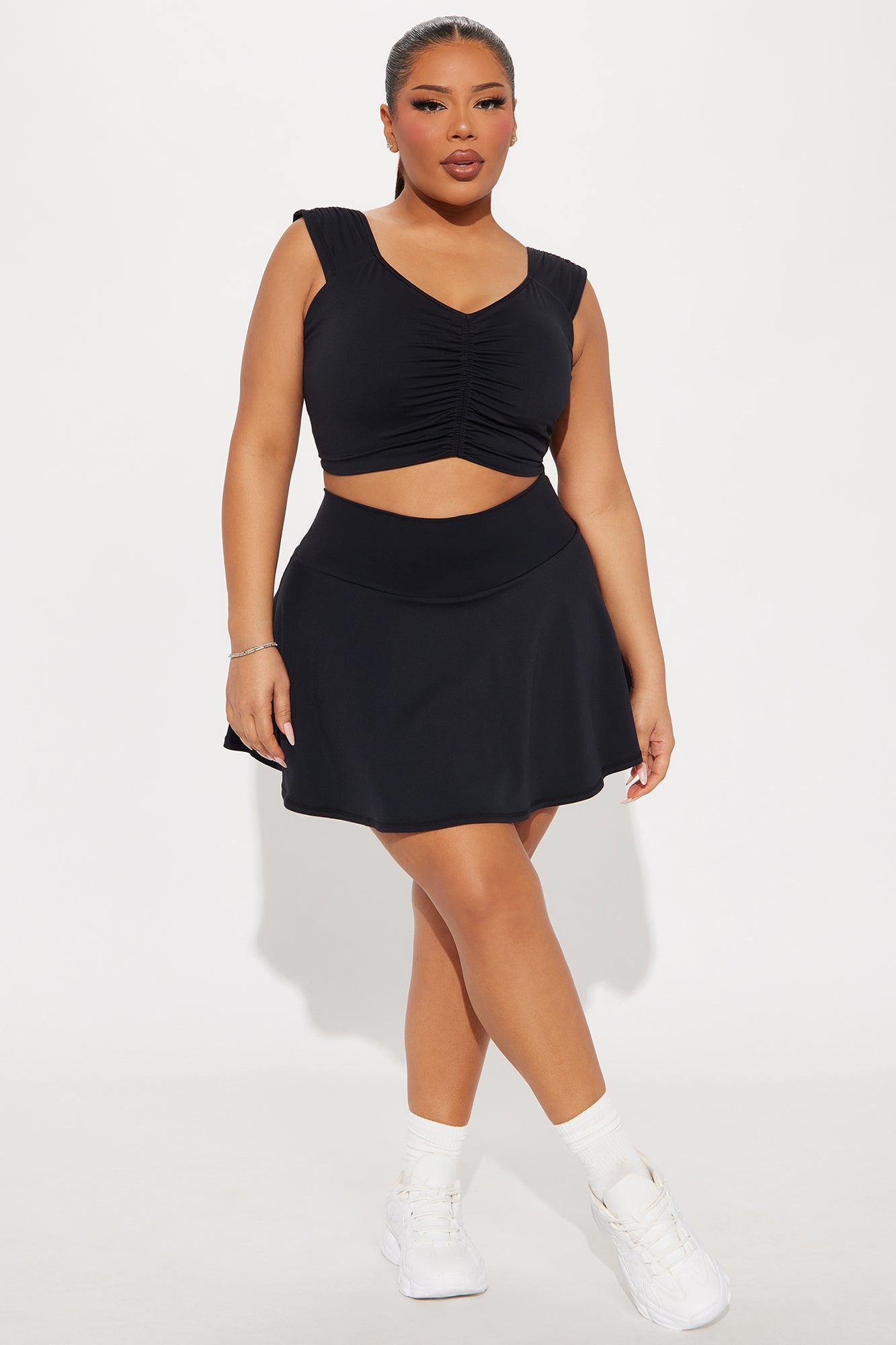 Payton Active Skirt Set - Black