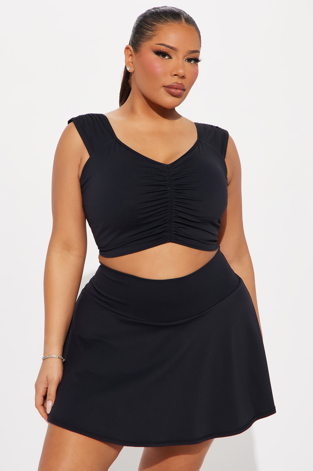 Payton Active Skirt Set - Black