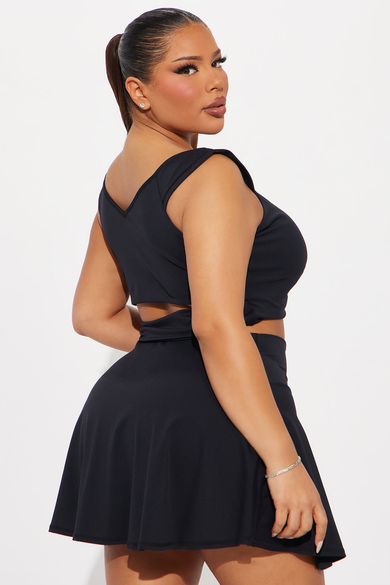 Payton Active Skirt Set - Black