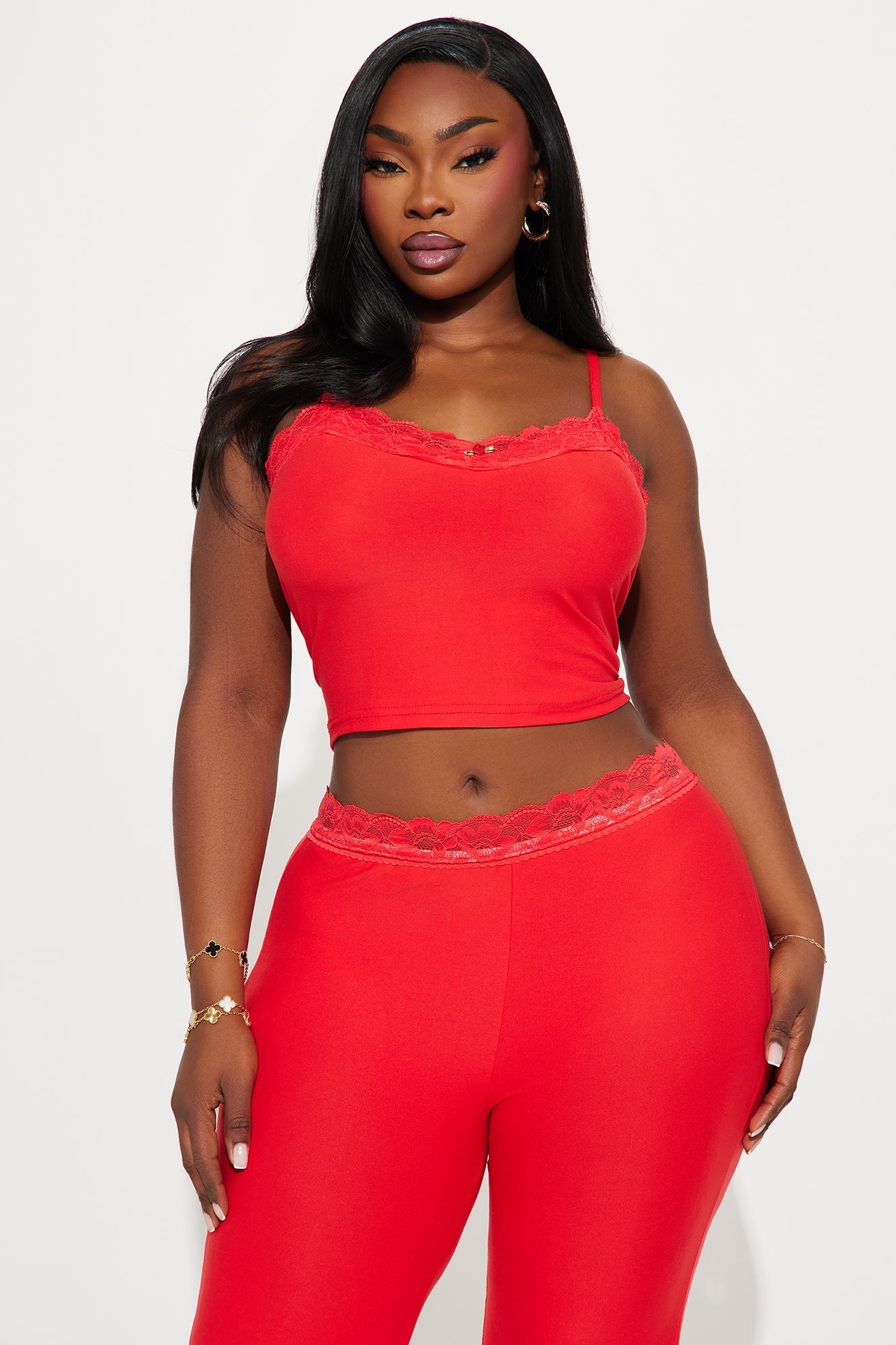 Feeling Dreamy PJ Pant Set - Red