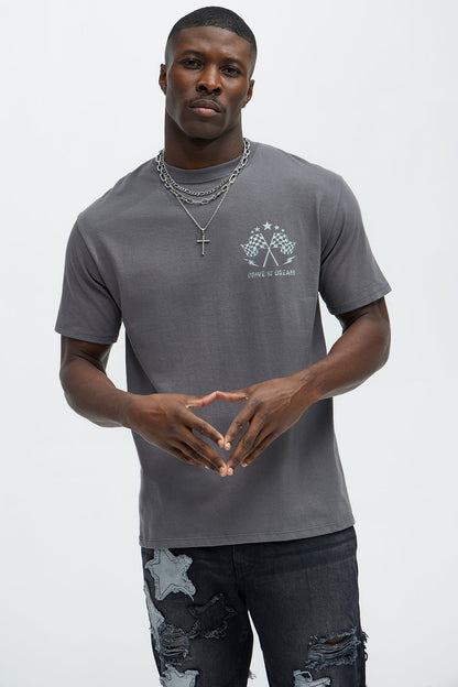 Racing Legends Rise Short Sleeve Tee - Charcoal