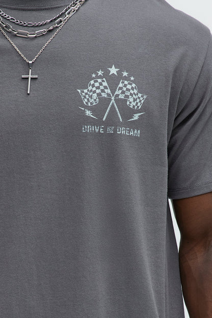 Racing Legends Rise Short Sleeve Tee - Charcoal