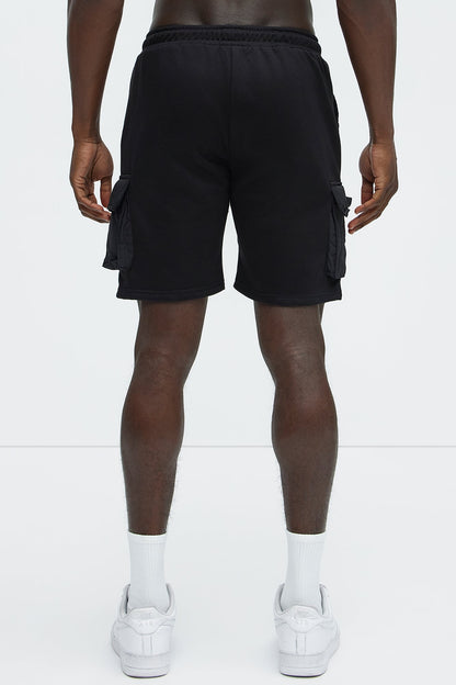 Trail Cargo Sweatshort - Black