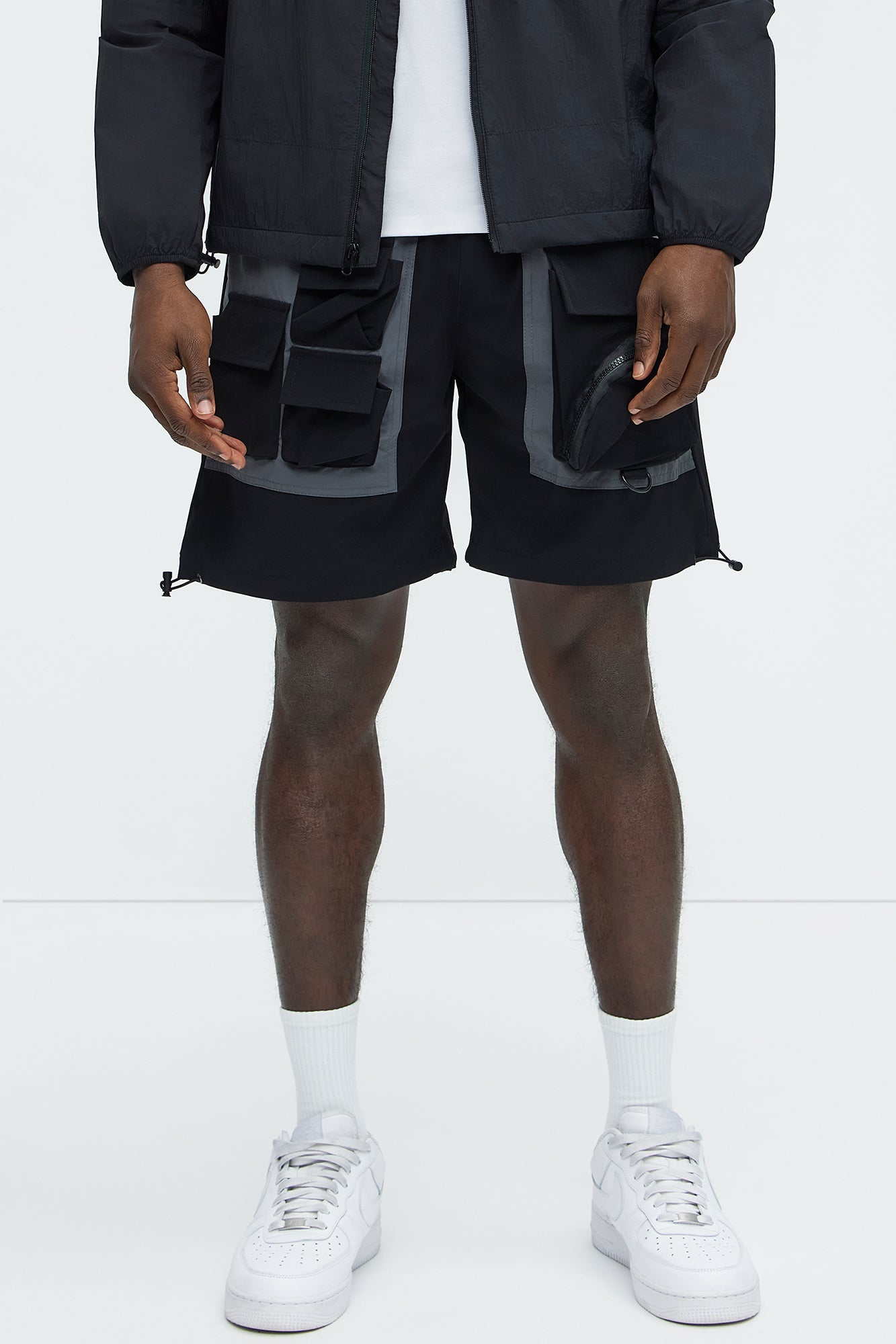 This Way Nylon Utility Short - Black