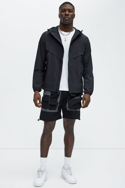 This Way Nylon Utility Short - Black