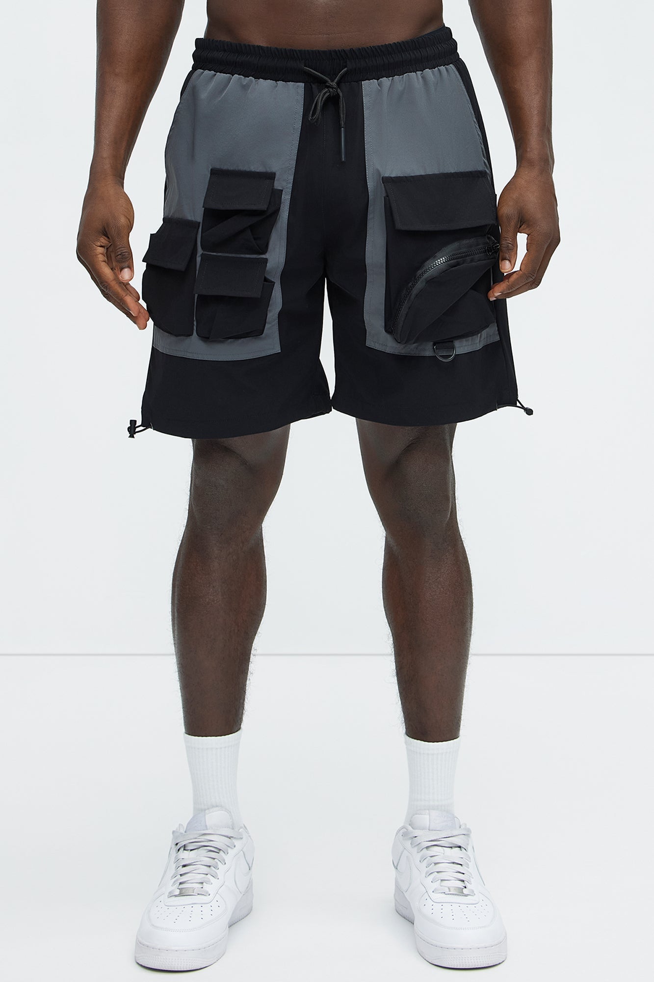 This Way Nylon Utility Short - Black