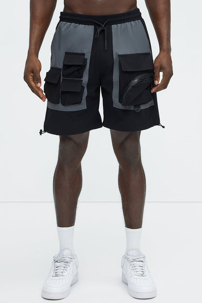 This Way Nylon Utility Short - Black