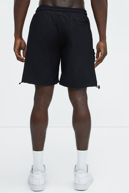 This Way Nylon Utility Short - Black