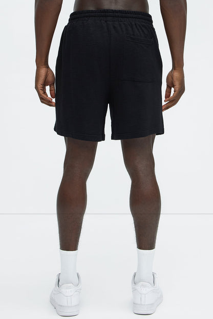 Berries And Blooms Embroidered Shorts - Black