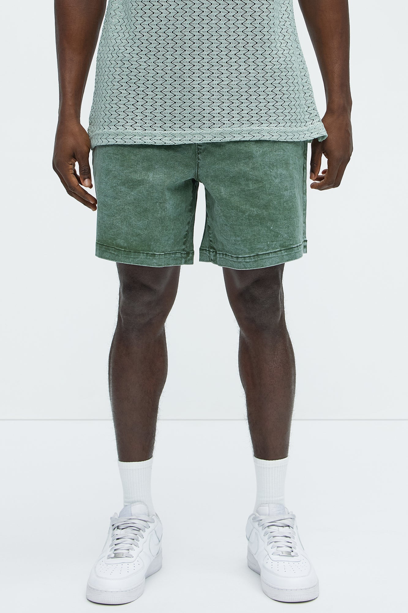 Acidwash Volley Shorts - Green