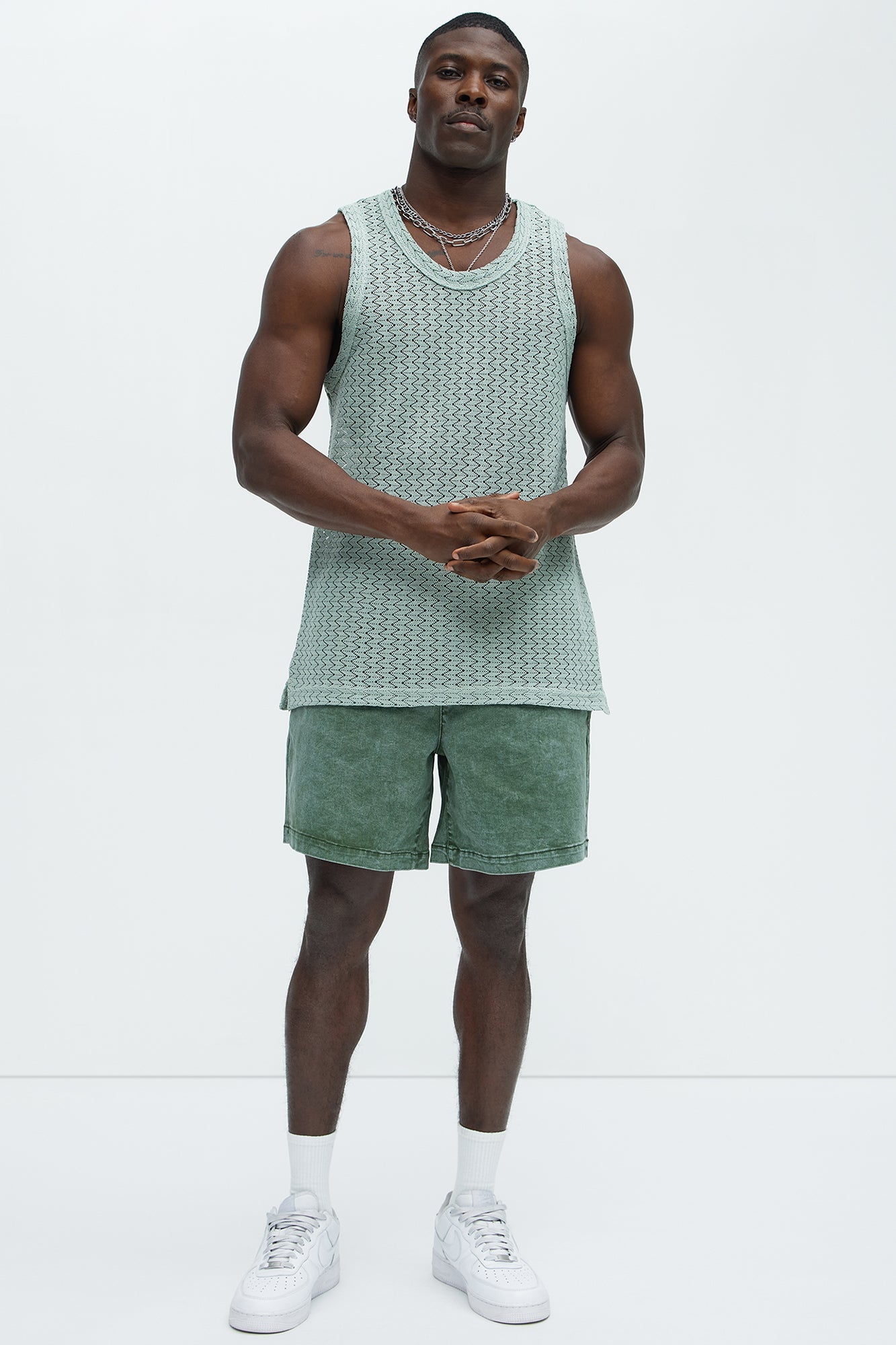 Acidwash Volley Shorts - Green