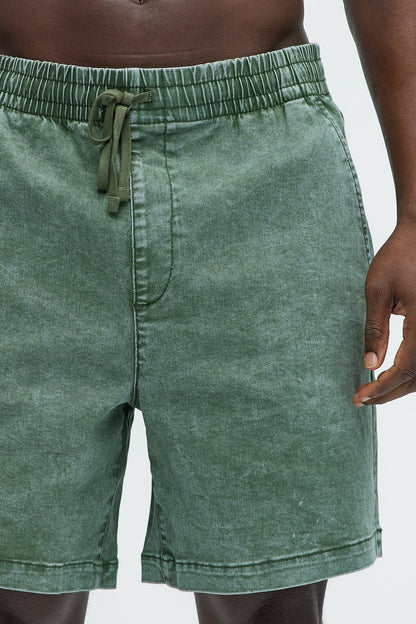 Acidwash Volley Shorts - Green