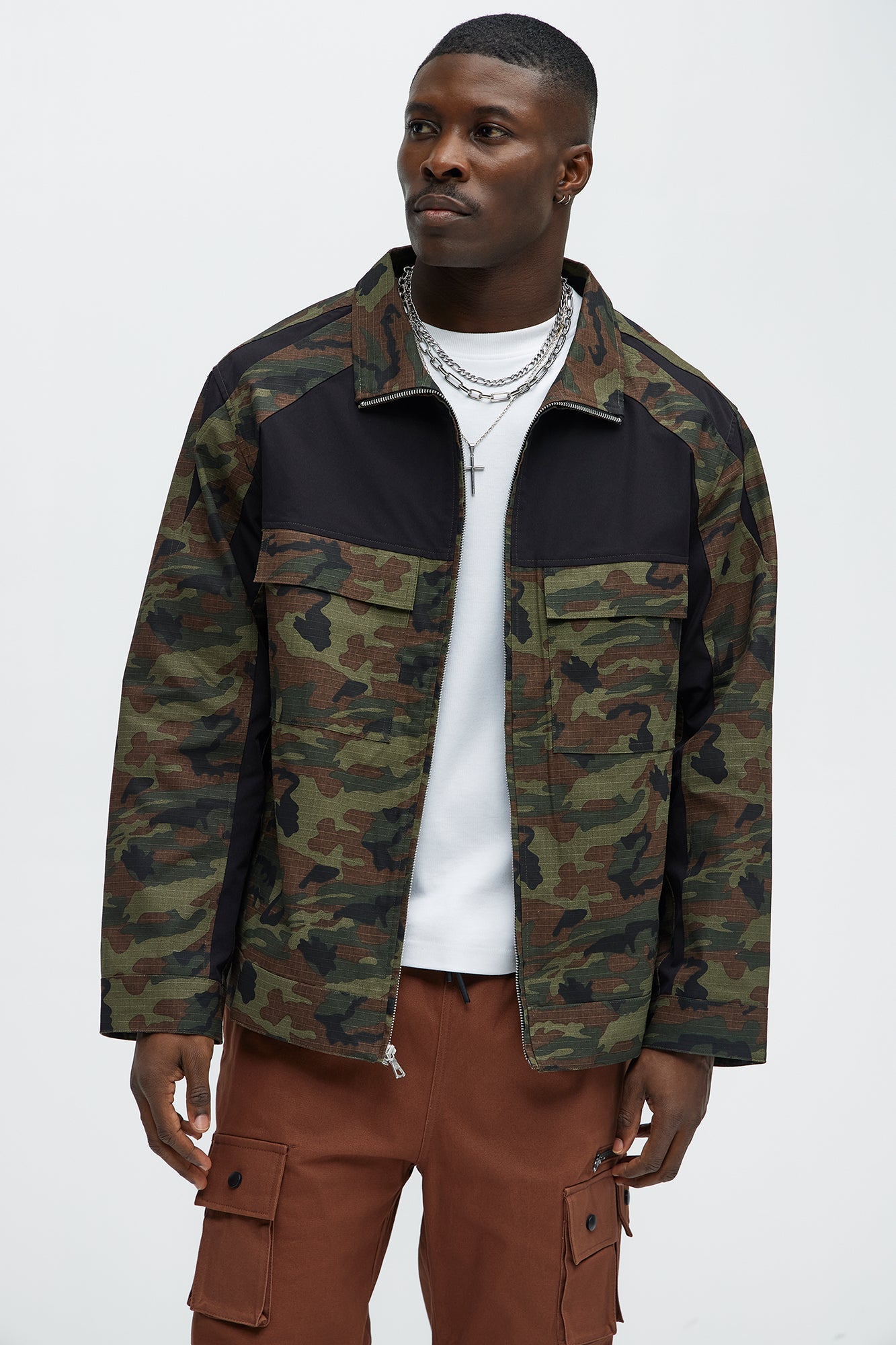 Ripstop Contrast Camo Jacket - Camouflage