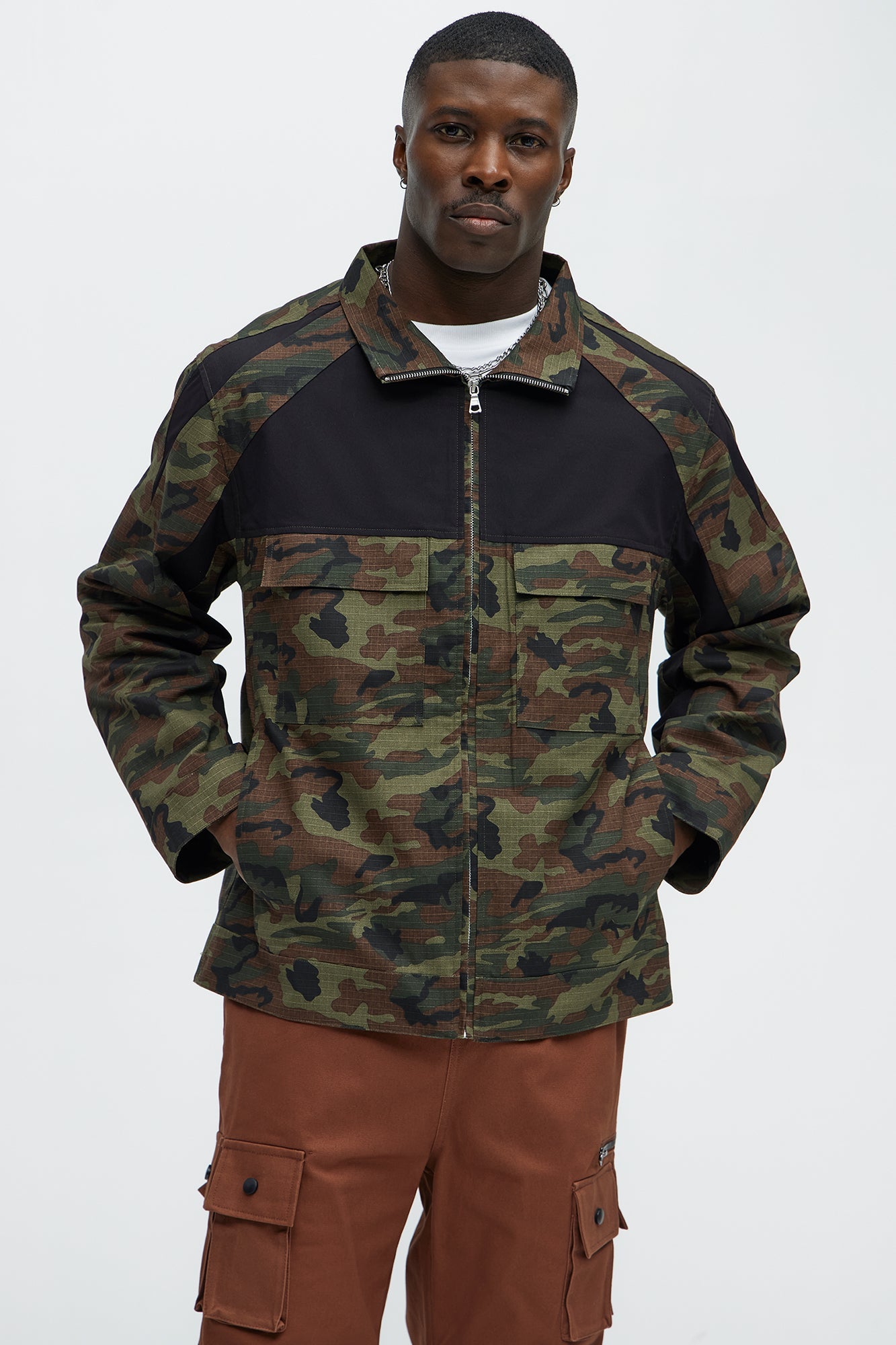 Ripstop Contrast Camo Jacket - Camouflage