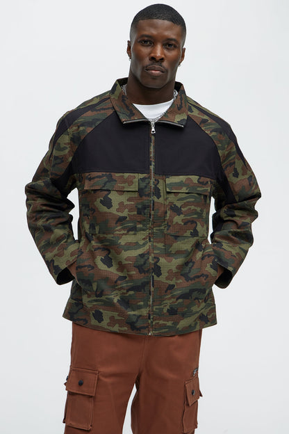 Ripstop Contrast Camo Jacket - Camouflage