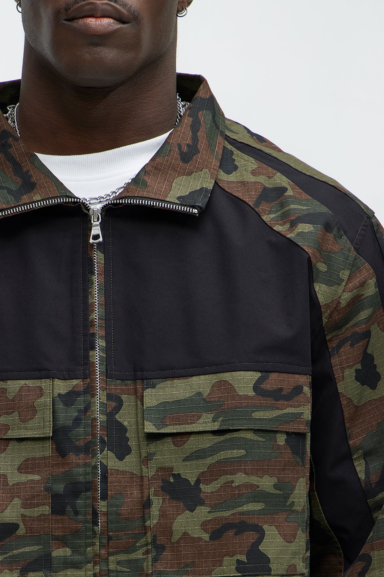 Ripstop Contrast Camo Jacket - Camouflage