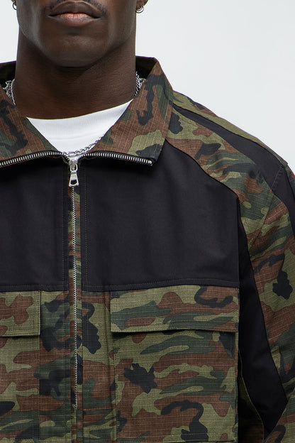 Ripstop Contrast Camo Jacket - Camouflage
