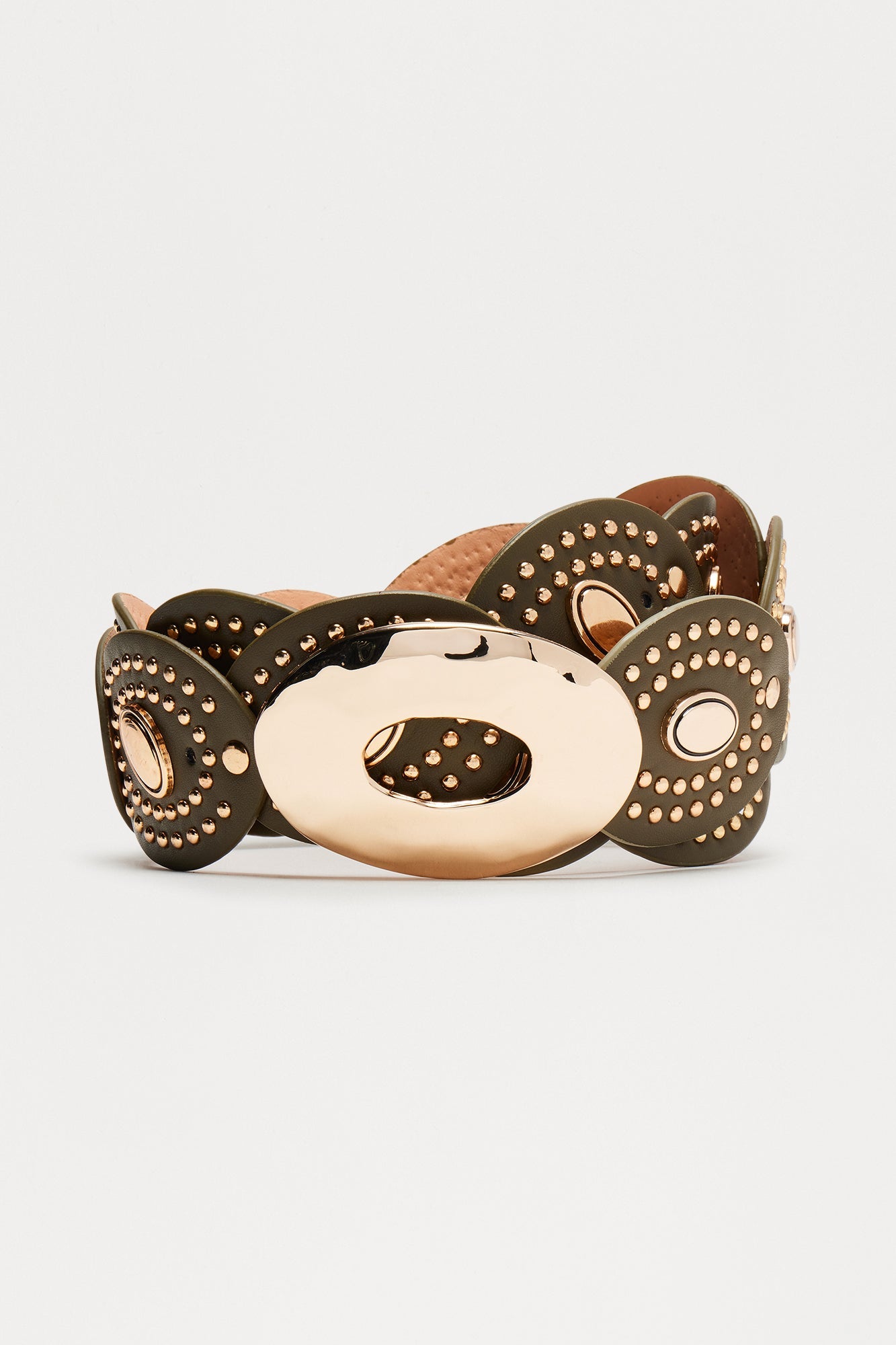 Moving Freely Wide Belt - Olive
