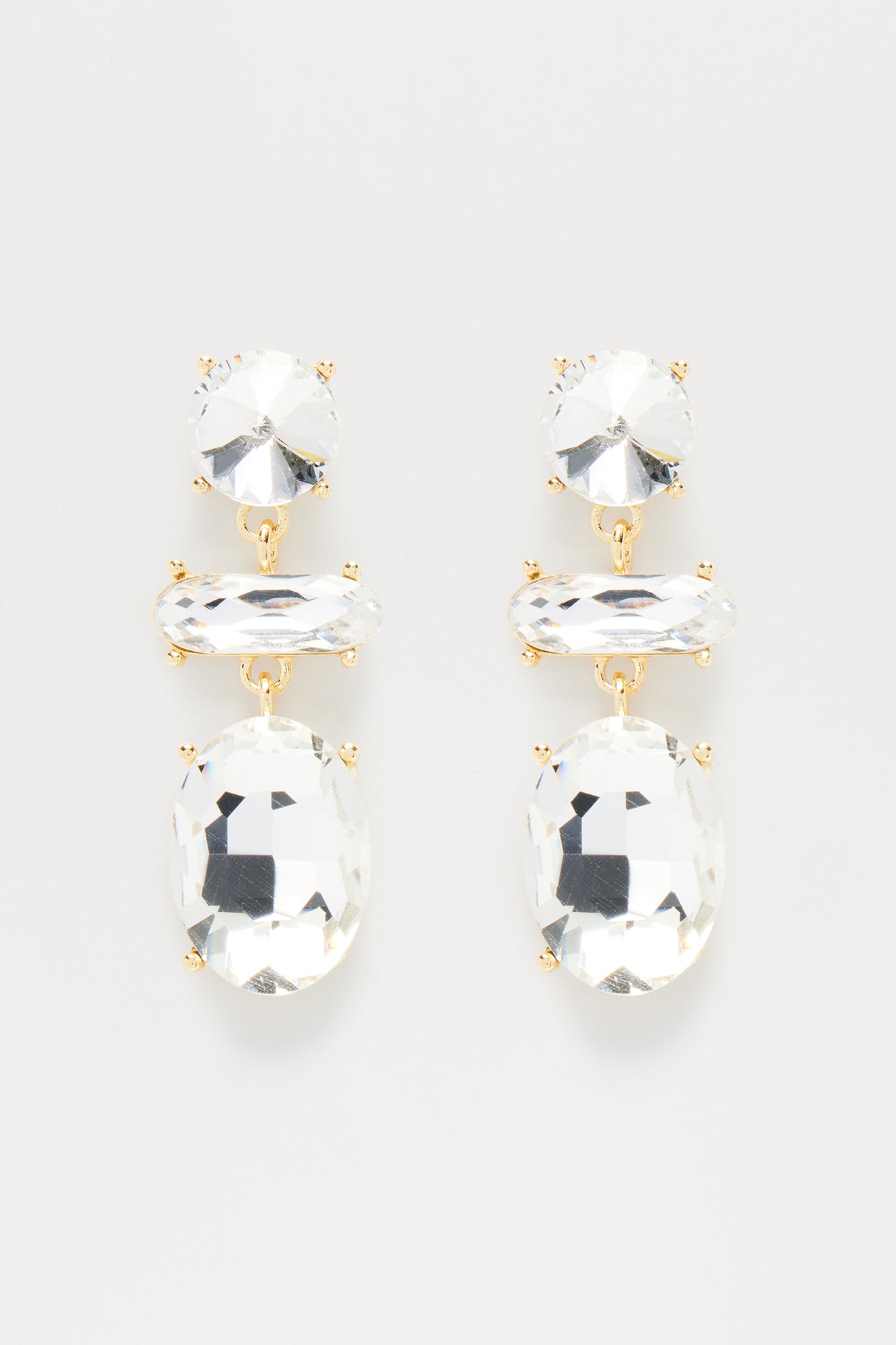Be Brilliant Drop Earrings - Gold