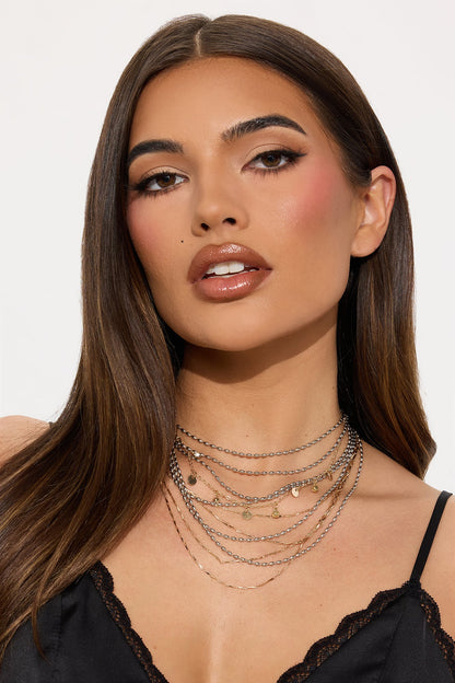 Like You Promised Layered Necklace - Multi Color