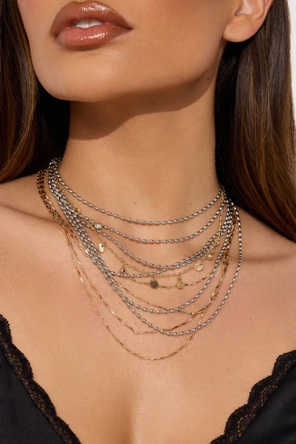 Like You Promised Layered Necklace - Multi Color