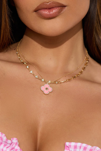Tami Twinkle Necklace - Pink
