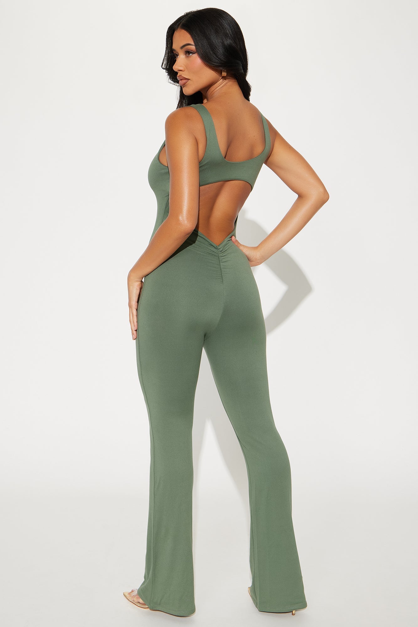 Ana Double Lined Jumpsuit - Green