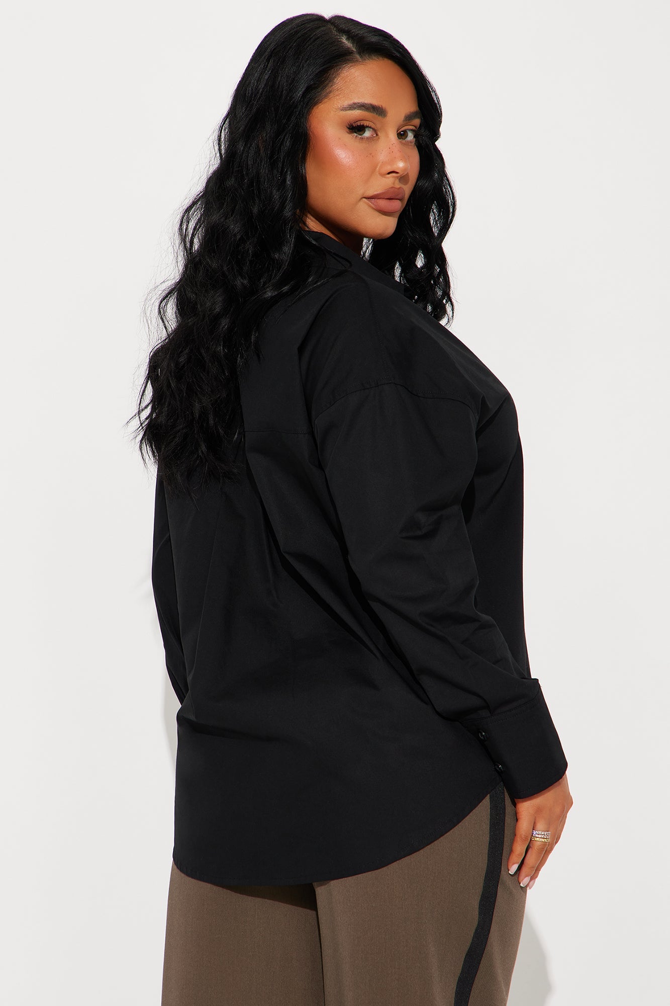 Blissful Day Poplin Shirt - Black